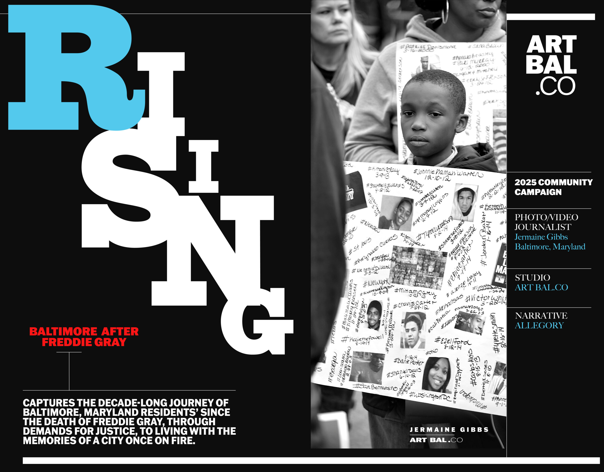 Freddie Gray, Baltimore Riot, Jermaine Gibbs, RISING, RISING Baltimore, African American Rights, Civil Rights, Civil Unrest, Protest, Baltimore Protest, Baltimore Police Corruption, Art Baltimore, ART BAL CO, Allegory